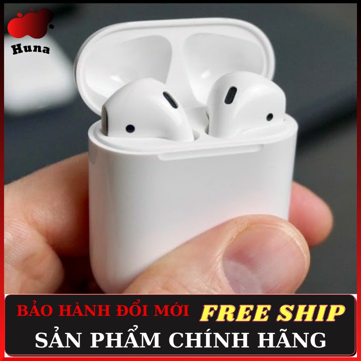 [AIRPODS 2]⚡️Tai Nghe Bluetooth Phiên Bản Cao Cấp Nhất - Tặng Kèm Vỏ Đẹp [BẢO HÀNH ĐỔI MỚI] - HunaStore