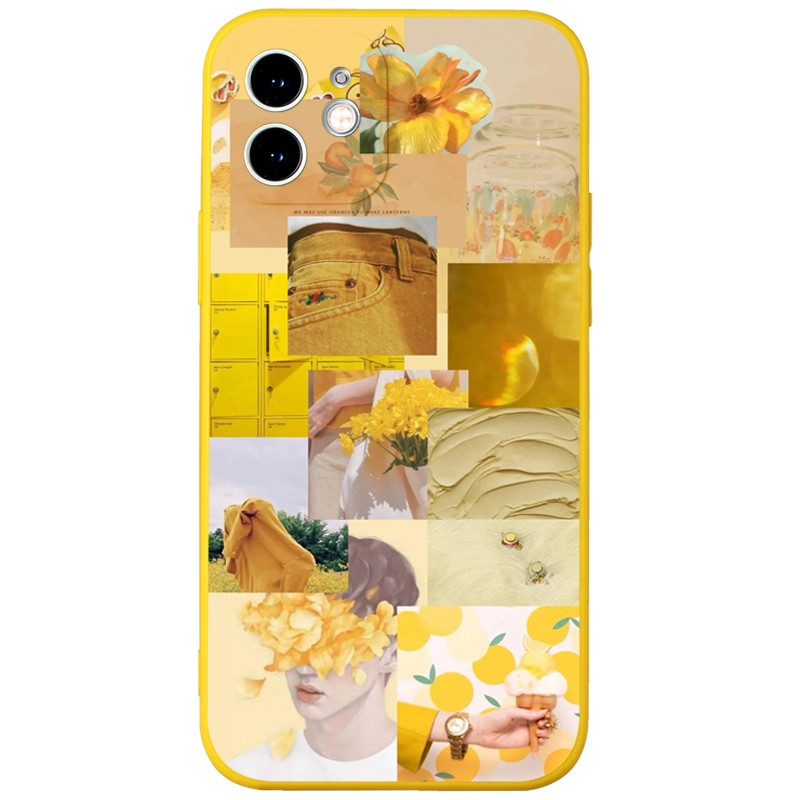 Ốp lưng JURSUE mềm hoạt hình dễ thương đẹp cho iPhone 13 12 11 Pro Max SE 2020 X XR XS 8 7 ip 6S 6 Plus Y1987