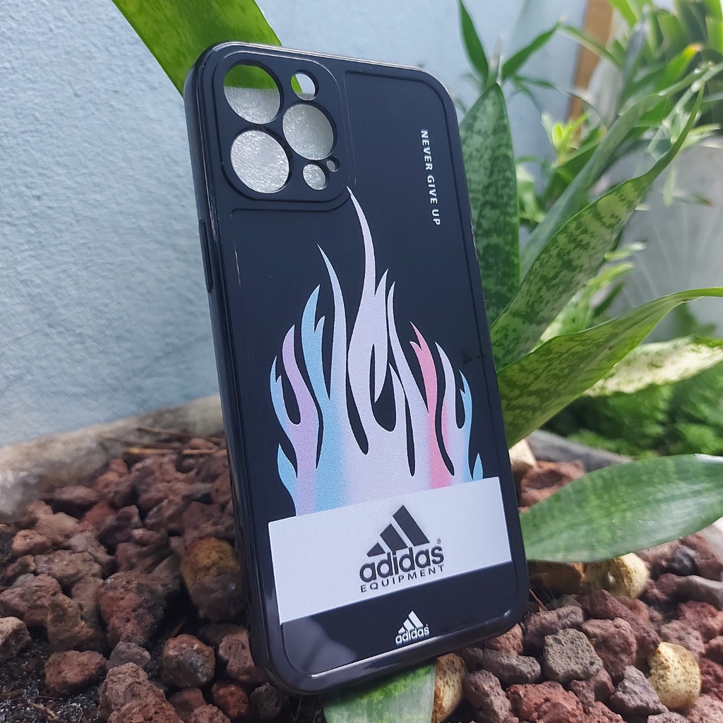 Ốp Iphone - Ốp lưng iphone Adi Fire bóng cạnh vuông 7/7plus/8/8plus/x/xr/xs/11/12/pro/max/plus/promax [Tomax Shop]