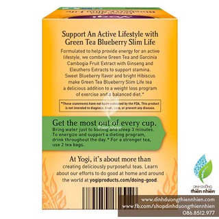 Trà Yogi Green Tea Blueberry
