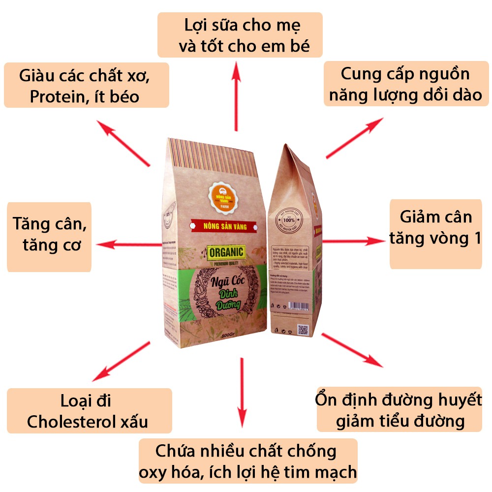 Ngũ Cốc Dinh Dưỡng dinh dưỡng 1kg - Nông Sản Vàng