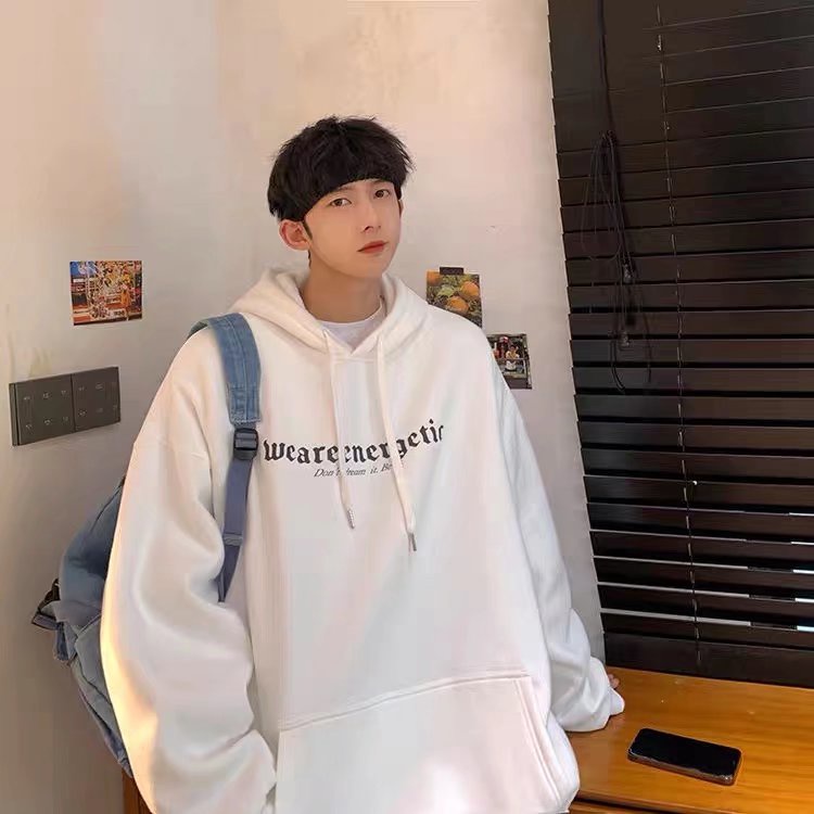 Áo hoodie Thể Thao Dáng Rộng In Chữ Phong Cách Hip Hop Đường Phố Cho Nam Cỡ M-5XL