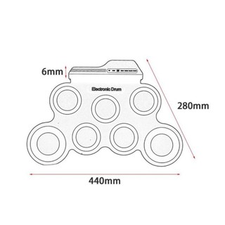 Trống điện tử Electronic Drum Portable cao cấp