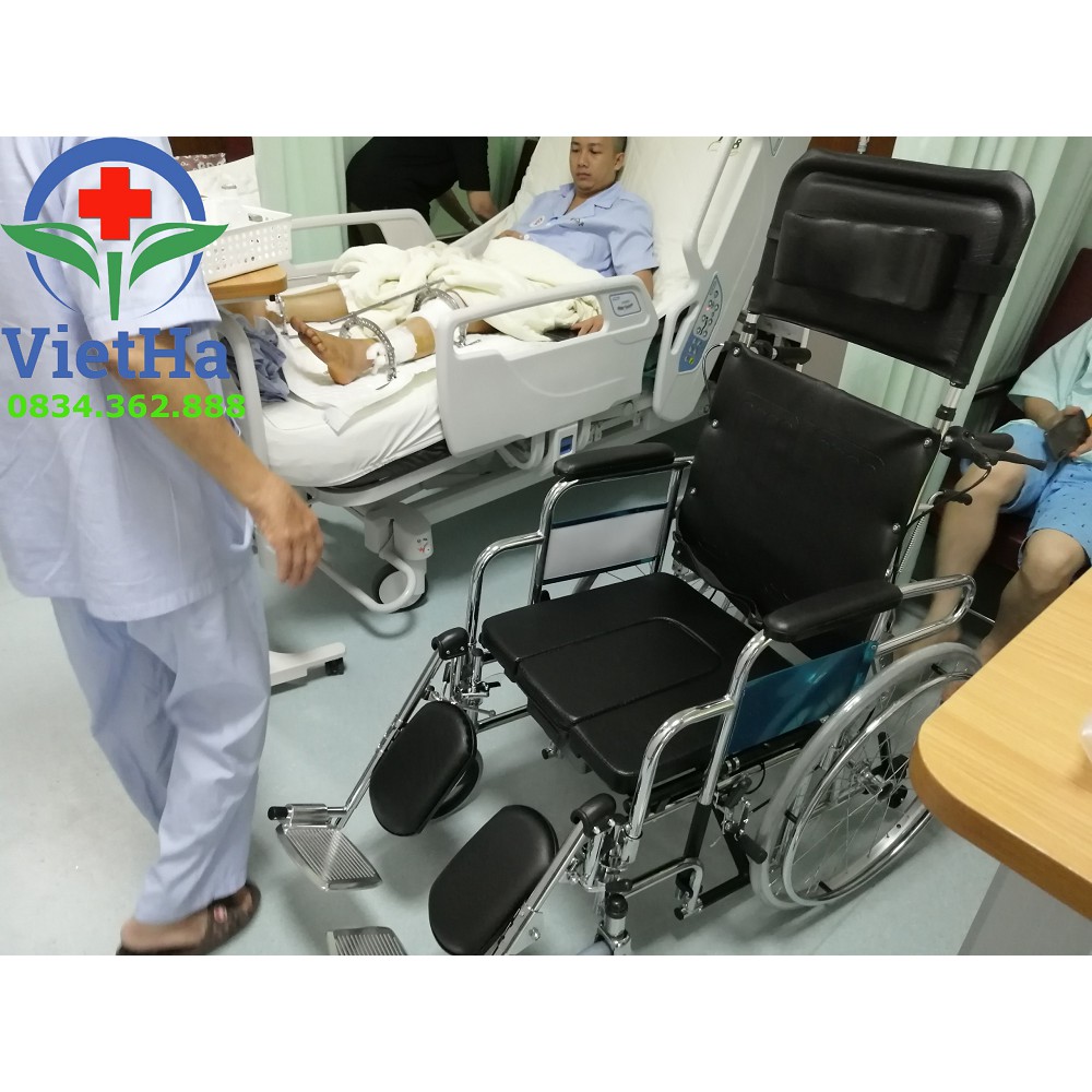 Xe Lăn Đa Năng Cao Cấp Lucass X7 , Xe Lăn Có Bô Và Ngả Nằm