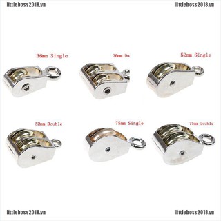 Ròng rọc đơn/kép mini bằng kim loại 36/52/75mm