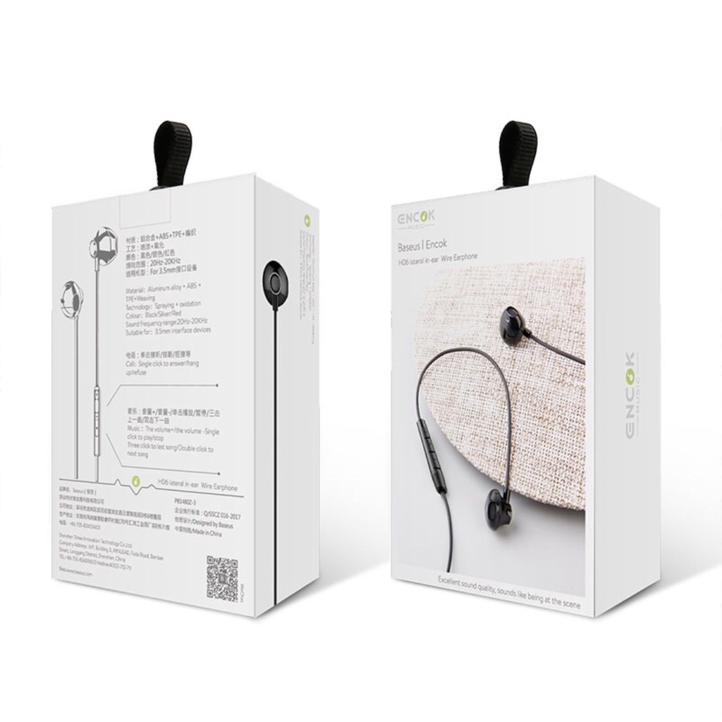 Tai nghe dây Baseus Encok H06