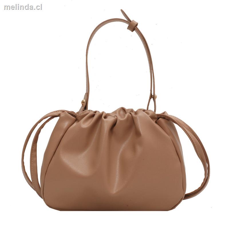 ✒Fashionable temperament fold cloud bag 2021 summer new pearl handbag bag Korean version of simple shoulder bag female bag