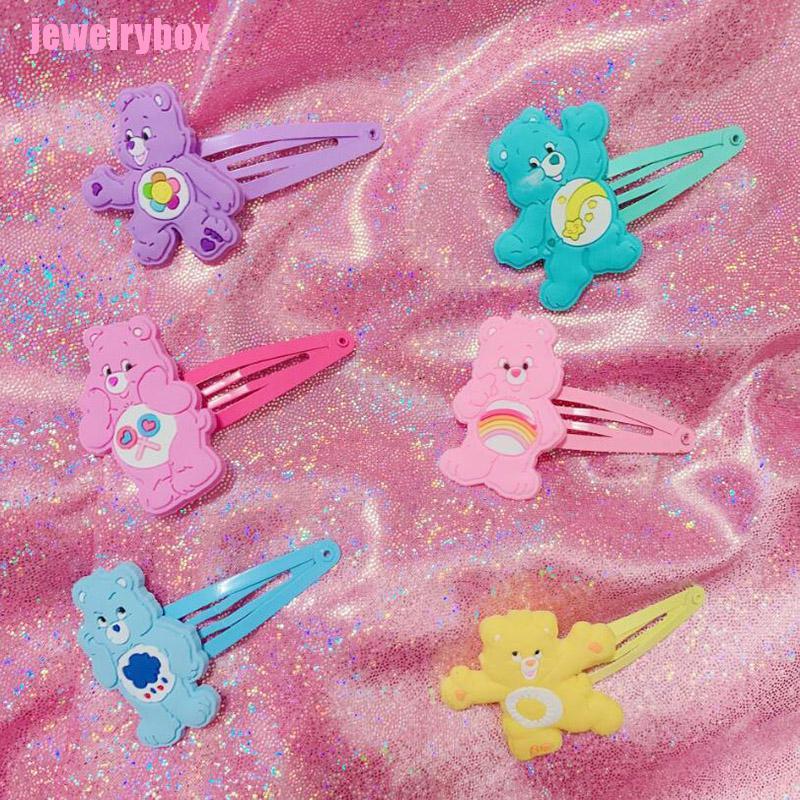 [JX]  Jennie Same Cute Cartoon Care Bear Hair Clip Hair Pin Barrettes Girl Accessories