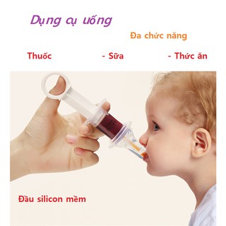 dụng cụ uống thuốc và nước hoa quả chuyên dụng cho bé