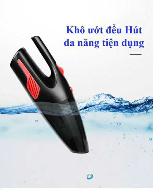 Máy hút bụi cầm tay mini có dây (tẩu nguồn 12v) ,công suất 120W - lực hút siêu mạnh