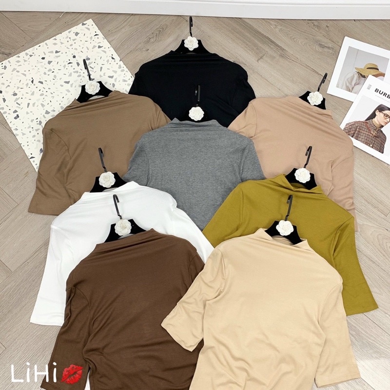 ÁO THUN CỔ LEO HÀN QUỐC FROM BASIC MẶC ÔM VỪA NGƯỜI MS15889