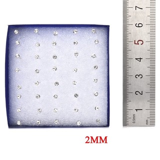 Cặp bông tai nhựa 2mm - 1 cặp/ túi