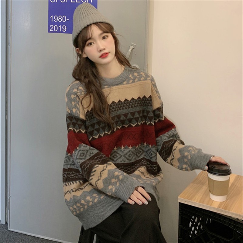 L088 - Áo len thổ cầm, áo len nữ form rộng phong cách Hàn Quốc (Kèm ảnh thật) | BigBuy360 - bigbuy360.vn