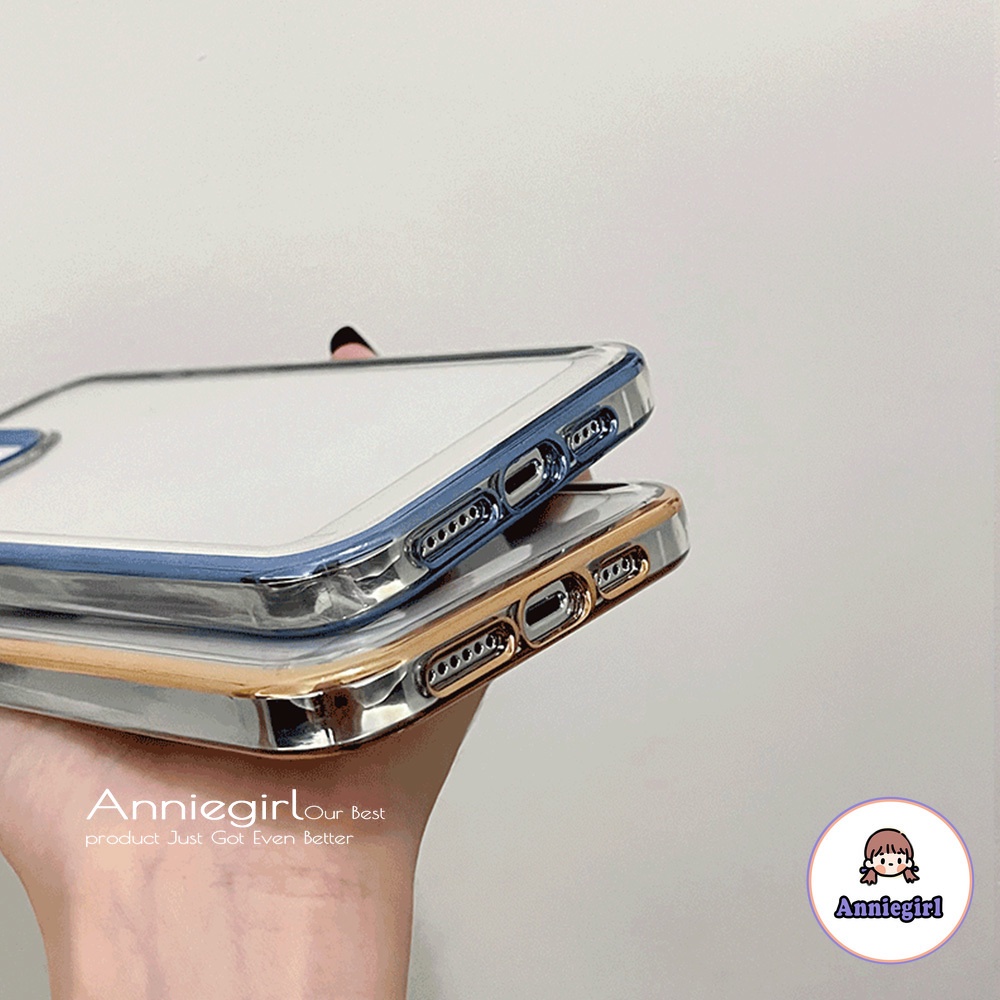 Ốp Điện Thoại TPU Mềm Trong Suốt Mạ Acrylic Sang Trọng Chống Mồ Hôi Cho IPhone 14 13 12 11 Pro Max X XR 8 7 Plus Ultra