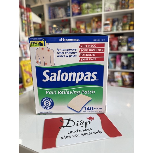 (Bill Mỹ) Miếng dán Salonpas