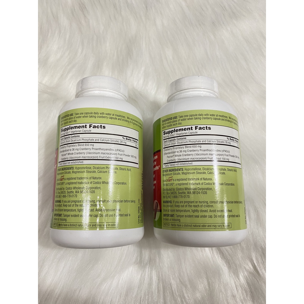 Viên Uống Hỗ Trợ Đường Tiết Niệu Cranberry 140 Viên Của Mỹ