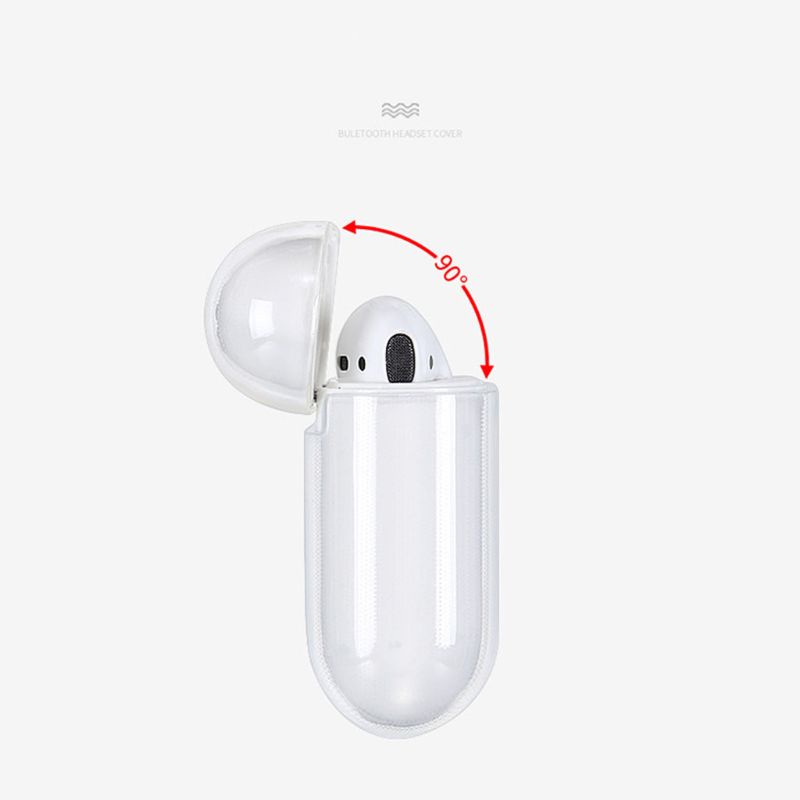 Vỏ Bảo Vệ Hộp Sạc Tai Nghe AirPods 1 2 Bằng TPU Mềm Trong Suốt