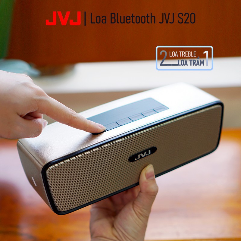 Loa bluetooth mini JVJ S20, loa di động blt âm thanh sống động kết nối USB thẻ nhớ đài FM - BH 12 tháng