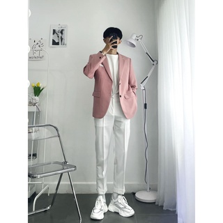 Quần Baggy Tây Âu Trơn Basic Nam Nữ Unisex