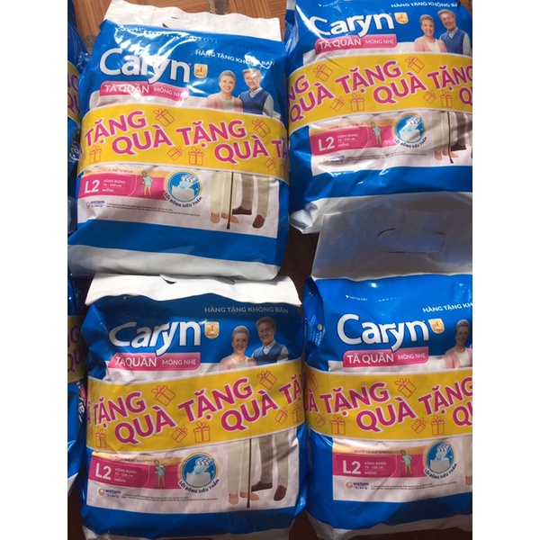 COMBO 100 MIẾNG SIZE L TÃ QUẦN NGƯỜI GIÀ CARYN (cho vòng bụng từ 75-100cm)