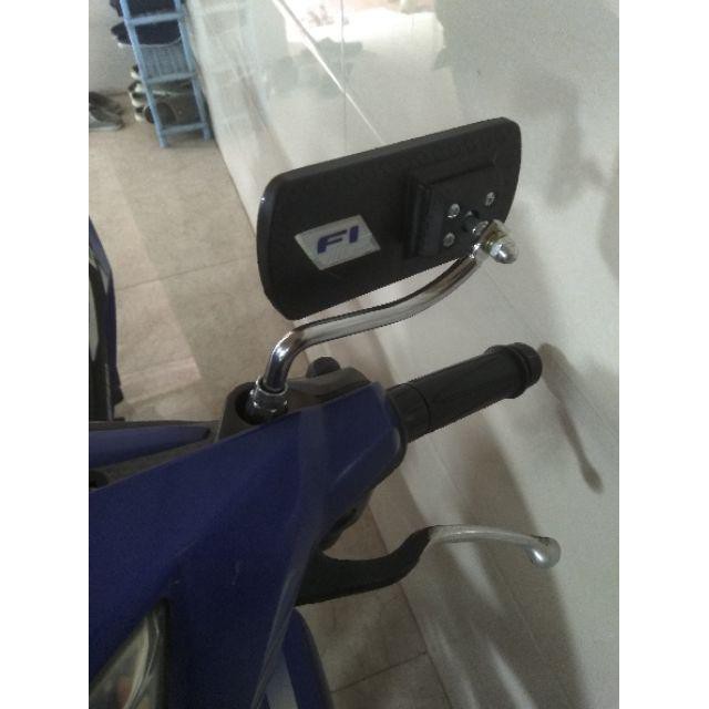 Gương xe máy hình chữ nhật, gương nhỏ chiếu hậu dùng cho mọi loại xe