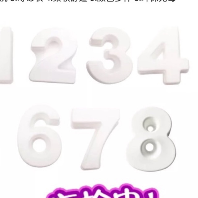 Bộ khuôn số silicon nướng bánh khuôn màu đỏ