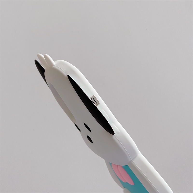 Ốp Điện Thoại Silicon In Hình Chú Chó Ba Chiều Cho iPhone XS Max 11ProMax 12ProMax 13ProMax