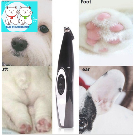 Tông Đơ Cắt Lông Bàn Chân Cho Chó Mèo (có thể sạc USB) Tông đơ mini máy cạo lông bàn chân thú cưng