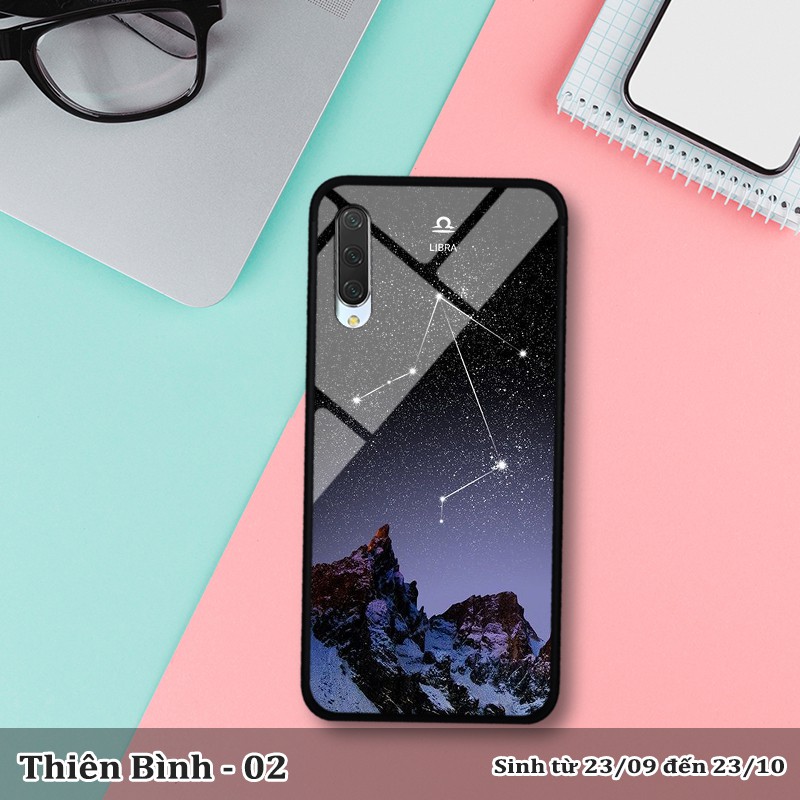 Ốp lưng kính 3D Xiaomi Mi 9 -cung hoàng đạo