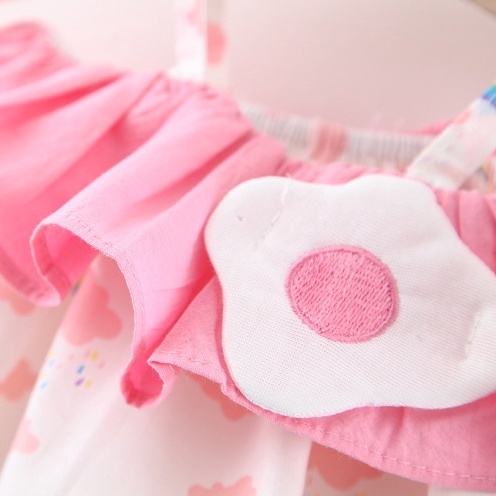 Set áo 2 dây cầu vồng kèm quần bí cho bé gái sơ sinh - 3 tuổi MINTSCLOSET Mint's Closet - GA2027