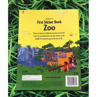 Dính dán - Usborne sticker book - Zoo