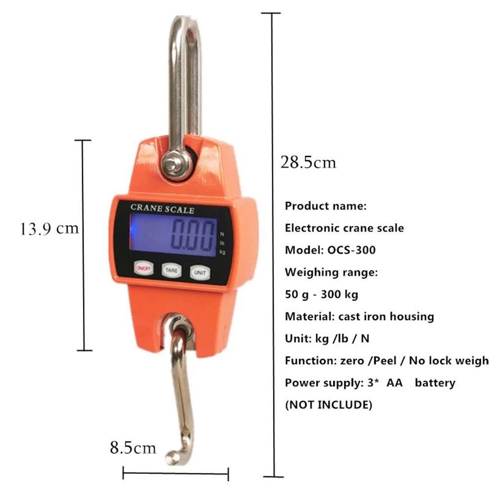 Cân Điện Tử Chuyên Nghiệp Bằng Thép Không Gỉ Có Móc Treo