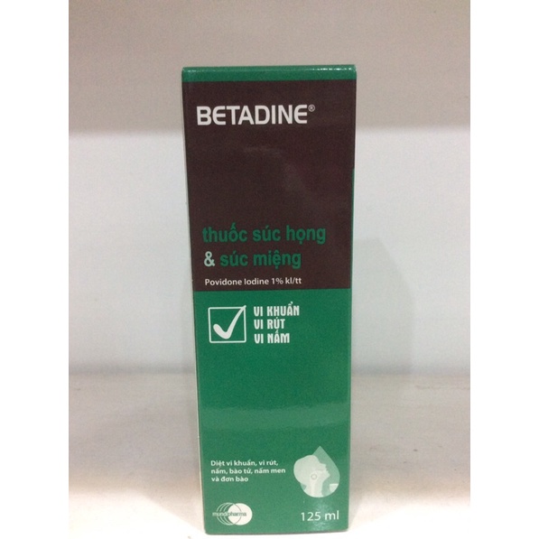 Chai Xịt Họng Betadine / Súc Họng BETADINE (Ship hoả tốc)