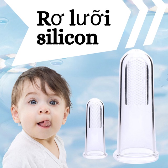 1c Rơ lưỡi silicon vệ sinh răng miệng cho bé