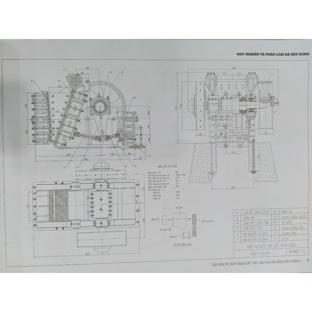 Sách - Tập Bản Vẽ Máy Sản Xuất Vật Liệu Và Cấu Kiện Xây Dựng