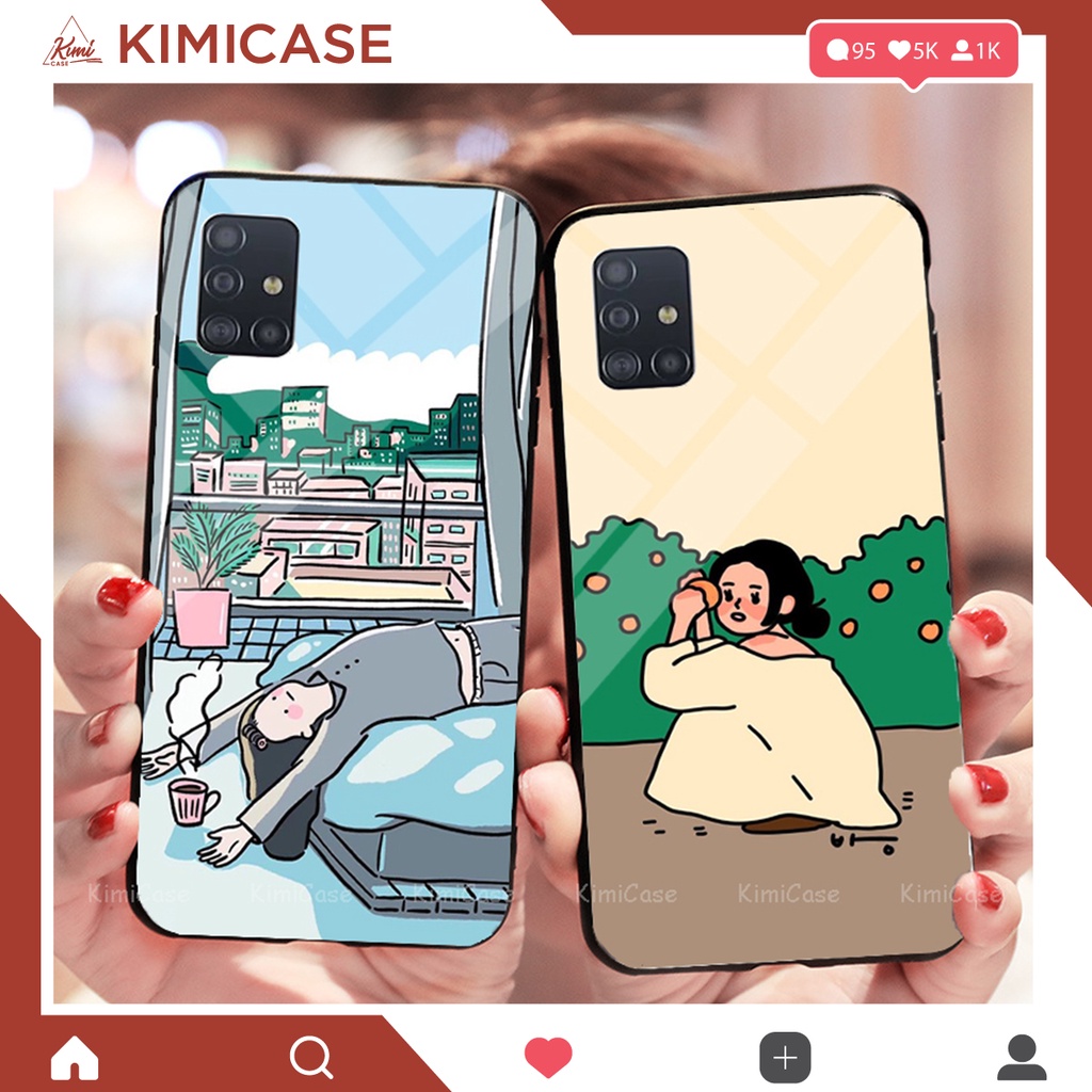 Ốp Xiaomi Redmi Note 11 / Redmi Note 11s 4g , Redmi Note 11 Pro / Redmi Note 11 Pro 5g lưng kính cường lực bộ nữ