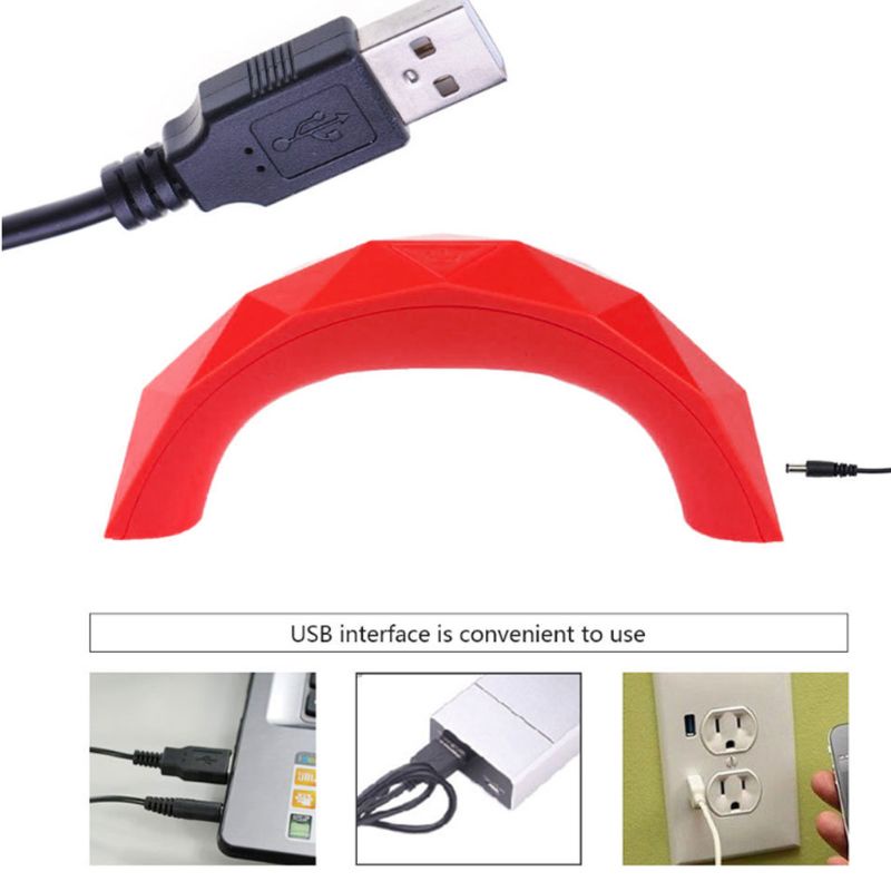 Đèn Sấy Khô Sơn Móng Tay Mini Uv 9W 30S Hẹn Giờ Sạc Usb<br>