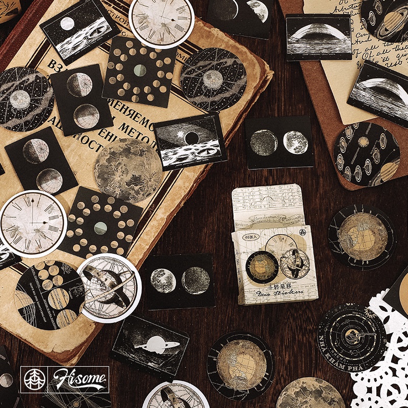 Sticker Dán Trang Trí Sổ Tay Hình Cây Cối Động Vật Nhiều Màu Sắc