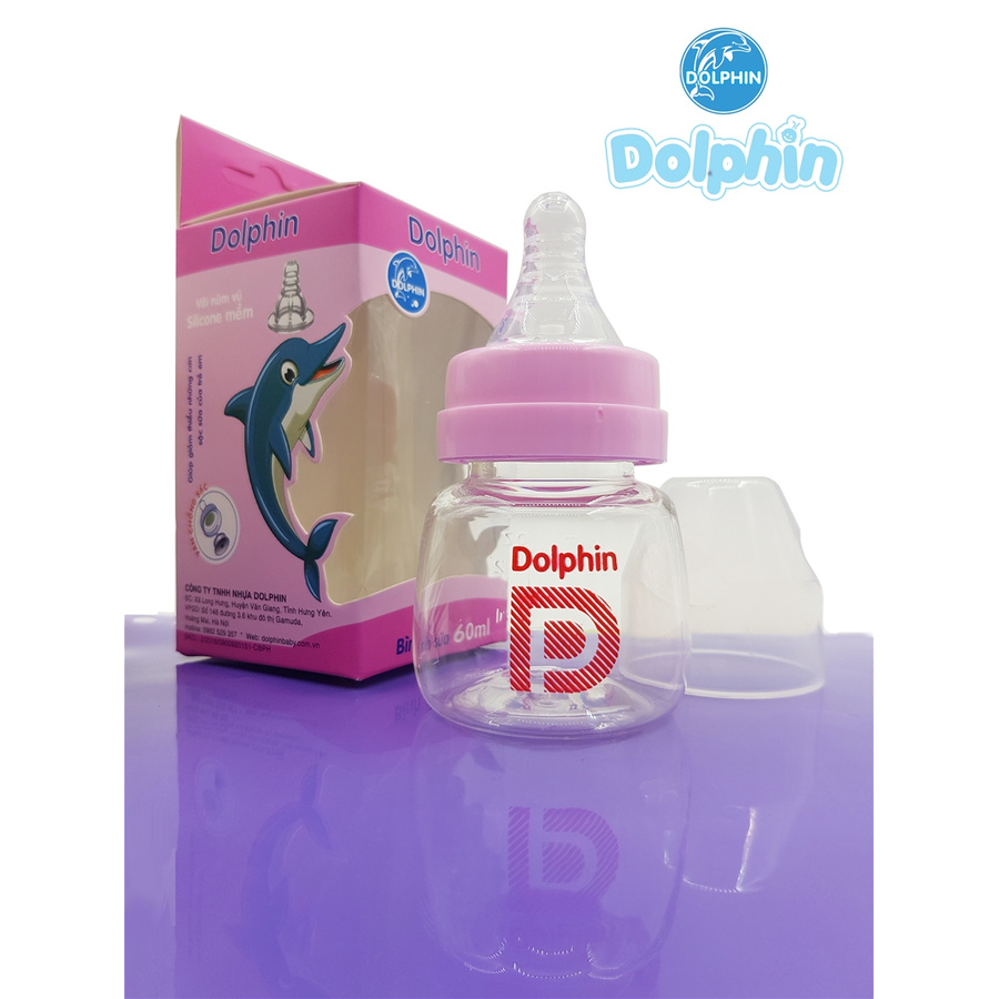 Bình sữa Dolphin 60ml chính hãng