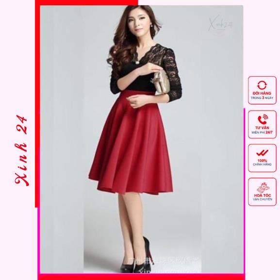Chân Váy dài phong cách vintage ôn eo tôn dáng | BigBuy360 - bigbuy360.vn