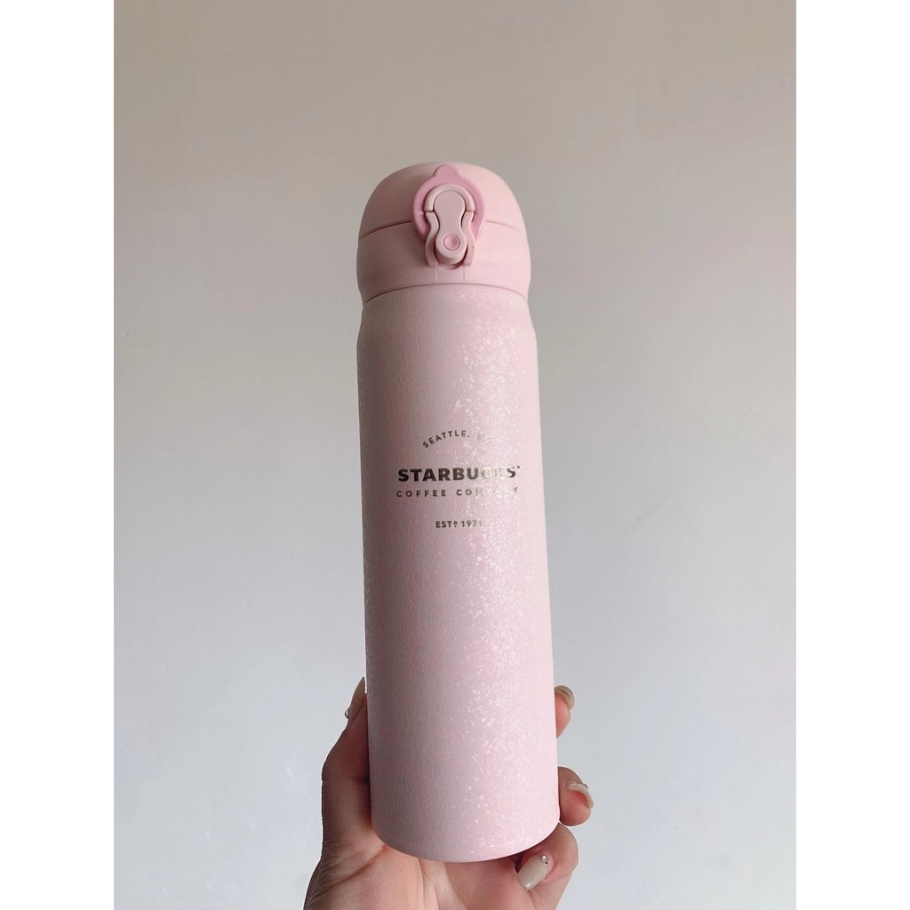 Bình giữ nhiệt STARBUCKS X THERMOS Sakura sơn nhám da cá không bám vân tay Dung tích 500ml