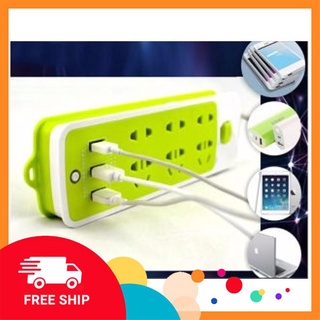 [FREE SHIP] Ổ CẮM ĐIỆN 9 PHÍCH CẮM, 3 CỔNG USB