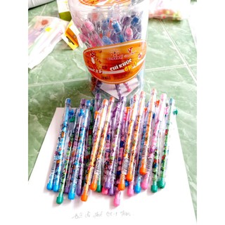 50 Bút Chì Khúc CK-1 nét chuẩn đẹp, có sẵn gôm, có mùi thơm, Tặng kèm gôm tẩy cao cấp