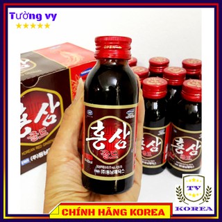 Nước hồng sâm hàn quốc, nước sâm chính hãng korea 1 chai x 100ml