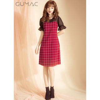 Đầm suông caro GUMAC MS03908