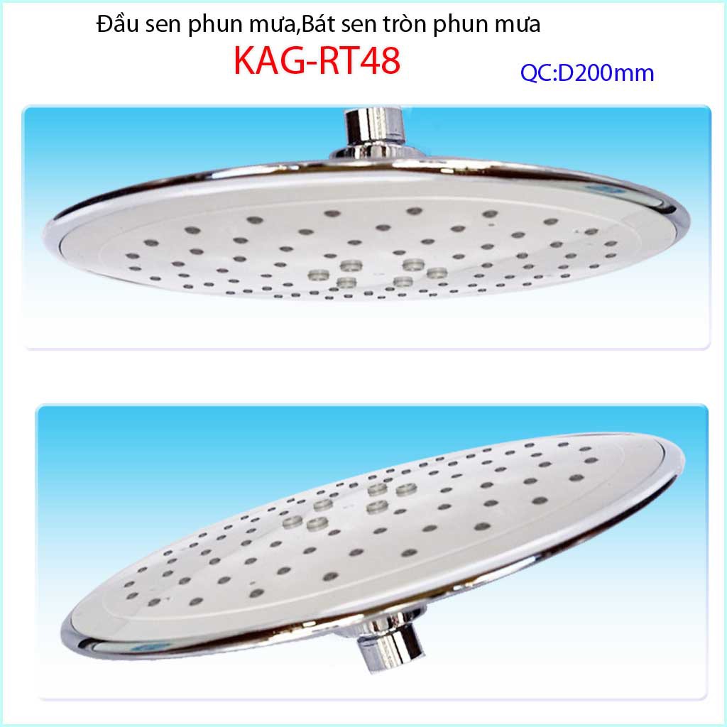 Bát sen tắm đứng KAG-BS36, Bát sen tắm phun mưa tròn D22cm tia nước nhiều phun mạnh sử dụng tốt