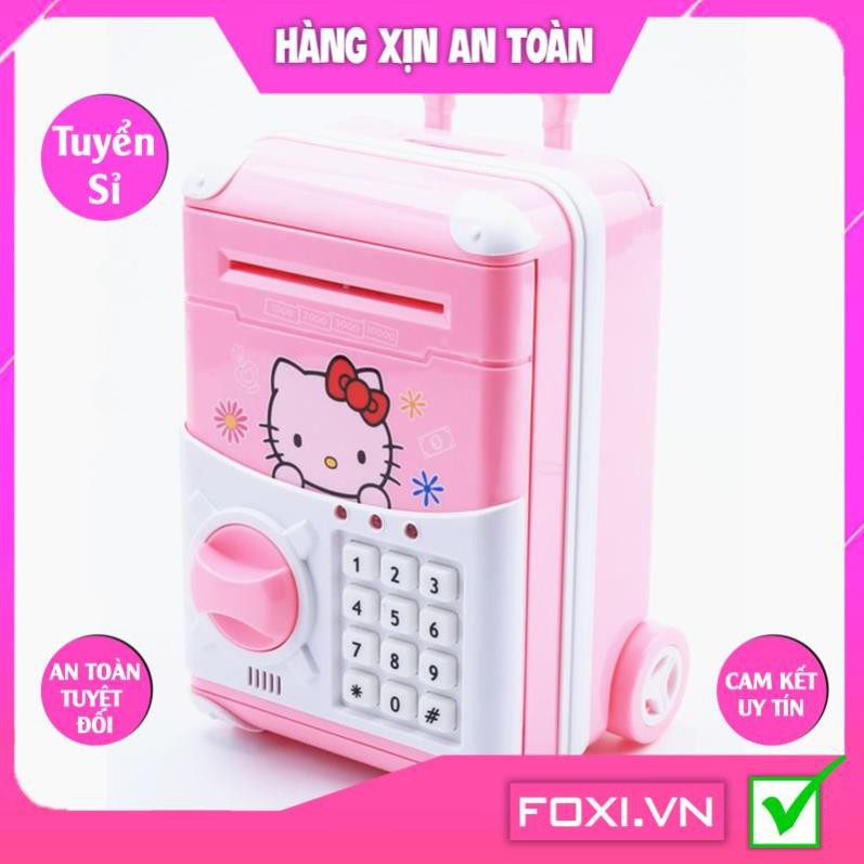 Đồ Chơi Két Sắt Vân Tay Điện Tử Mini Tiết Kiệm Tiền-Dễ Thương-Ống Heo Quà tặng cho bé-Giúp bé học thói quen tiết kiệm