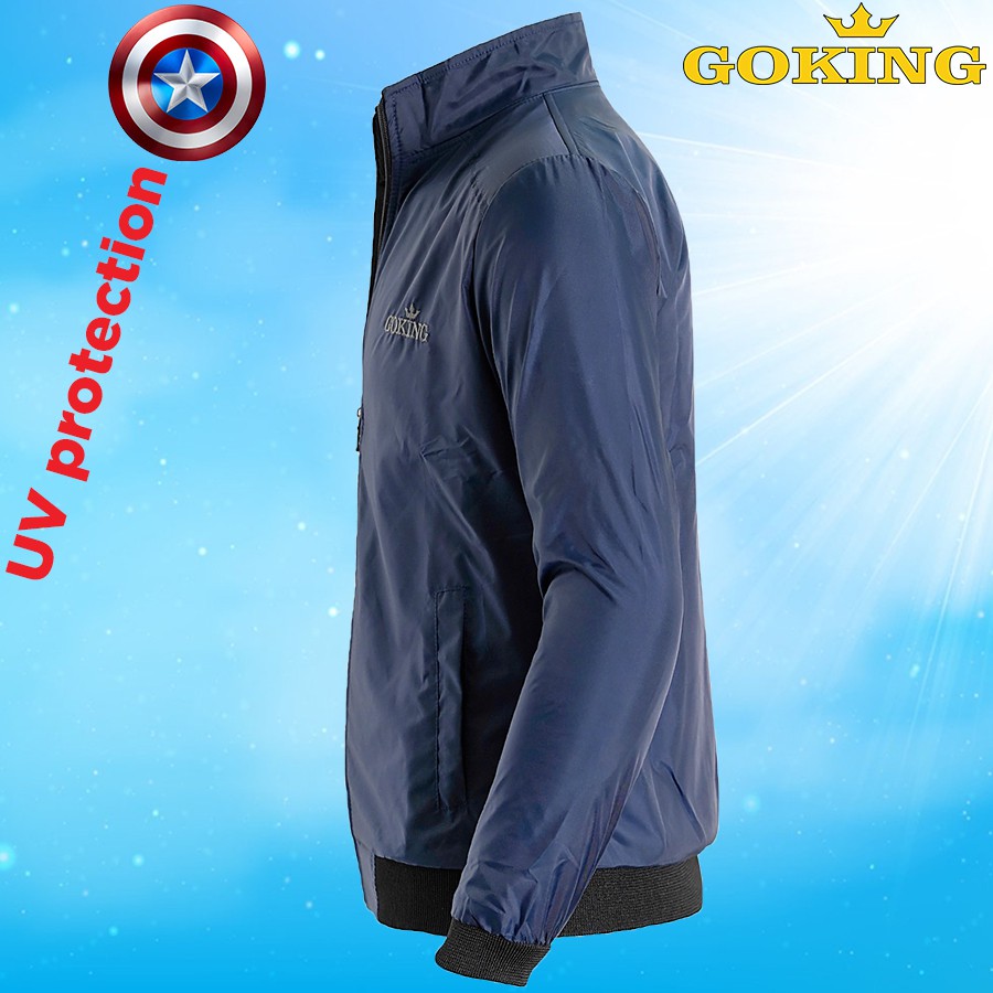 Áo khoác cách nhiệt GOKING cao cấp, áo khoác dù cặp đôi hàng hiệu, chống nắng, giữ ấm hiệu quả. | BigBuy360 - bigbuy360.vn