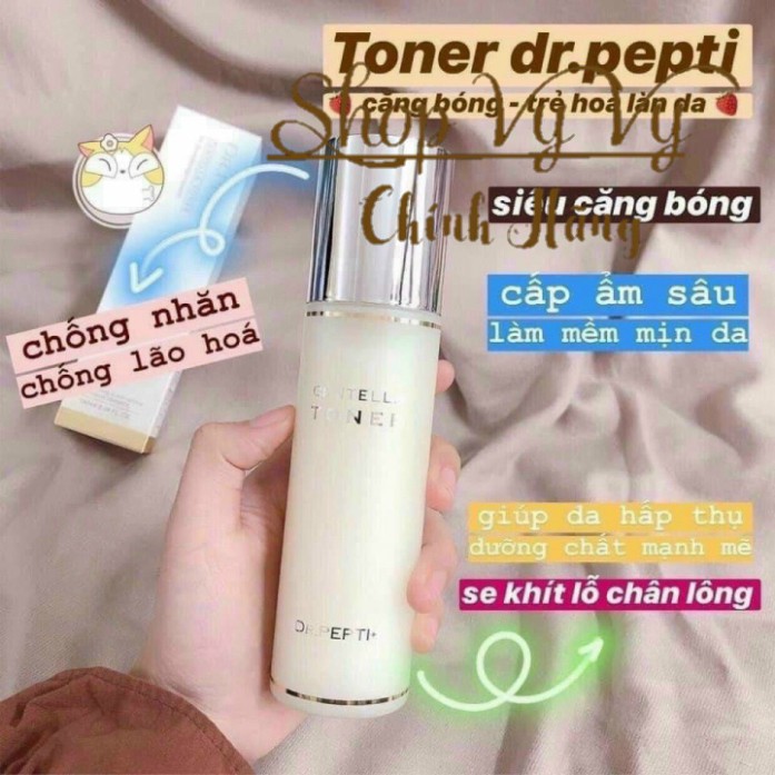 XẢ SỐC -  TONER CĂNG BÓNG DR PEPTI CENTELLA
