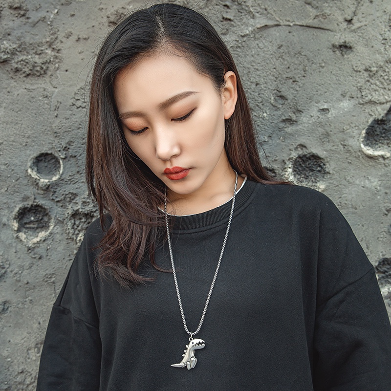 Vòng cổ mặt hình khủng long phong cách hiphop Hàn Quốc cá tính sành điệu cho nam